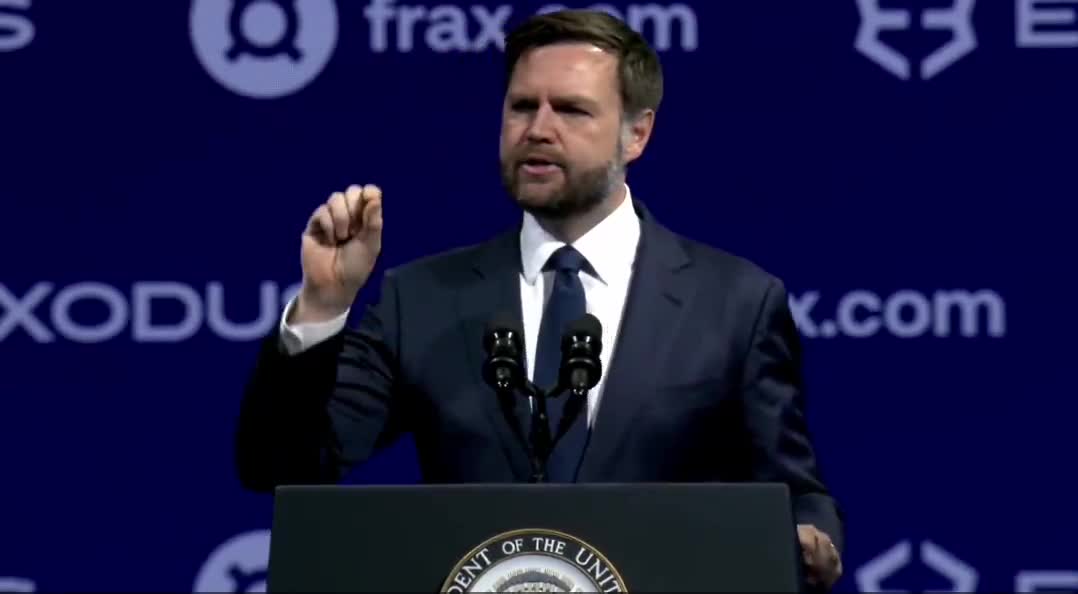 VP JD Vance at crypto conference:  “If the Communist Republic of China is leaning AWAY from Bitcoin, then maybe the United States ought to be leaning IN to Bitcoin.\