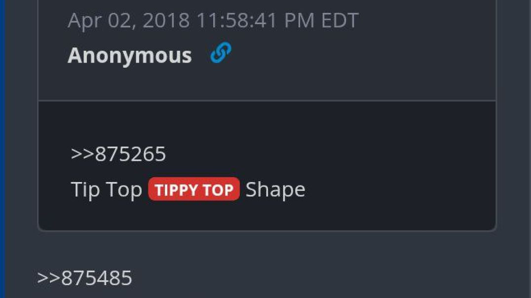 Tip Top Tippy Top Shape ...  It was requested .. Did you listen today