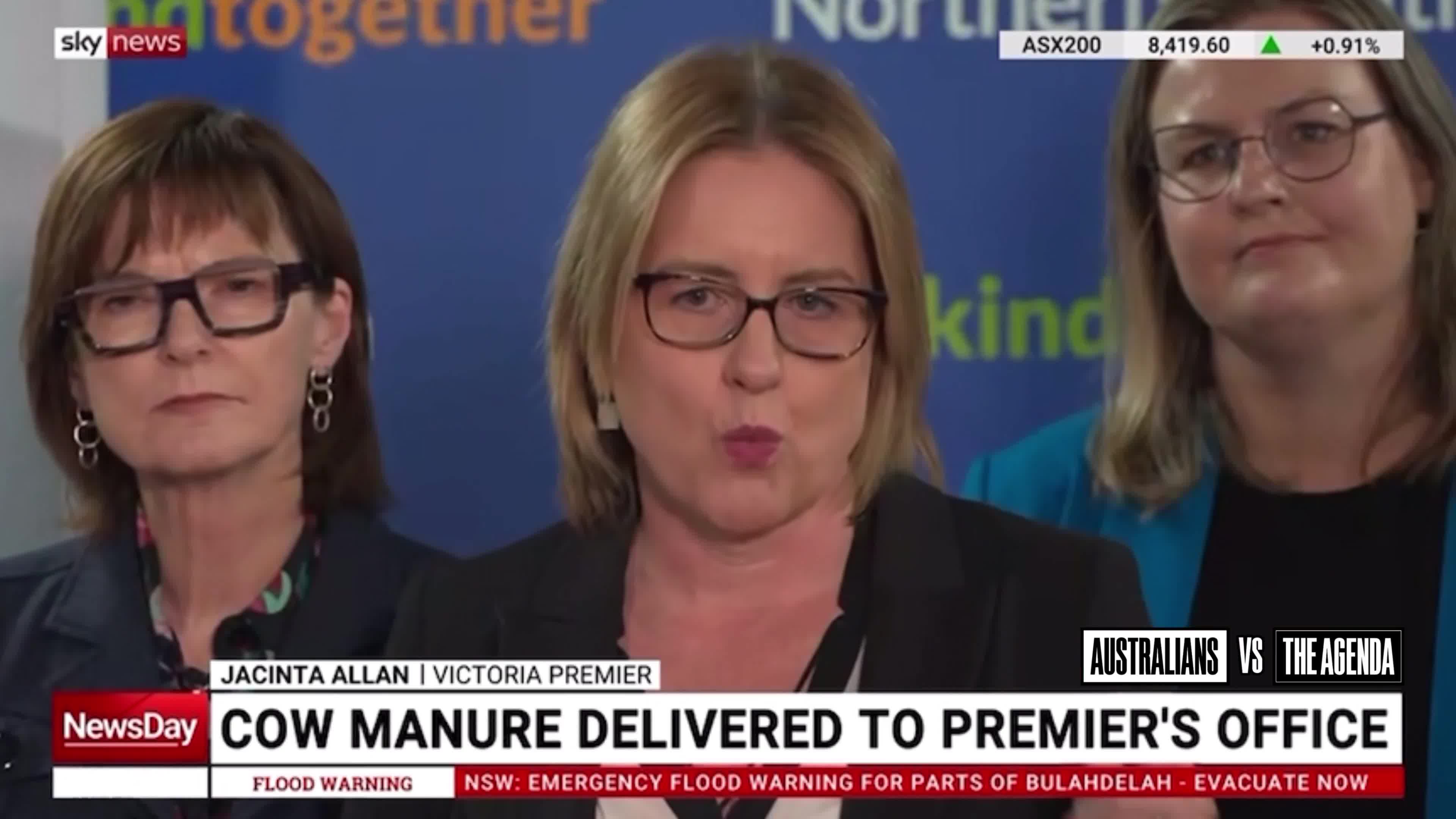Victorian Premier Jacinta Allan has condemned the person responsible for leaving a box of cow manure in her office, calling it a “disgraceful act.”