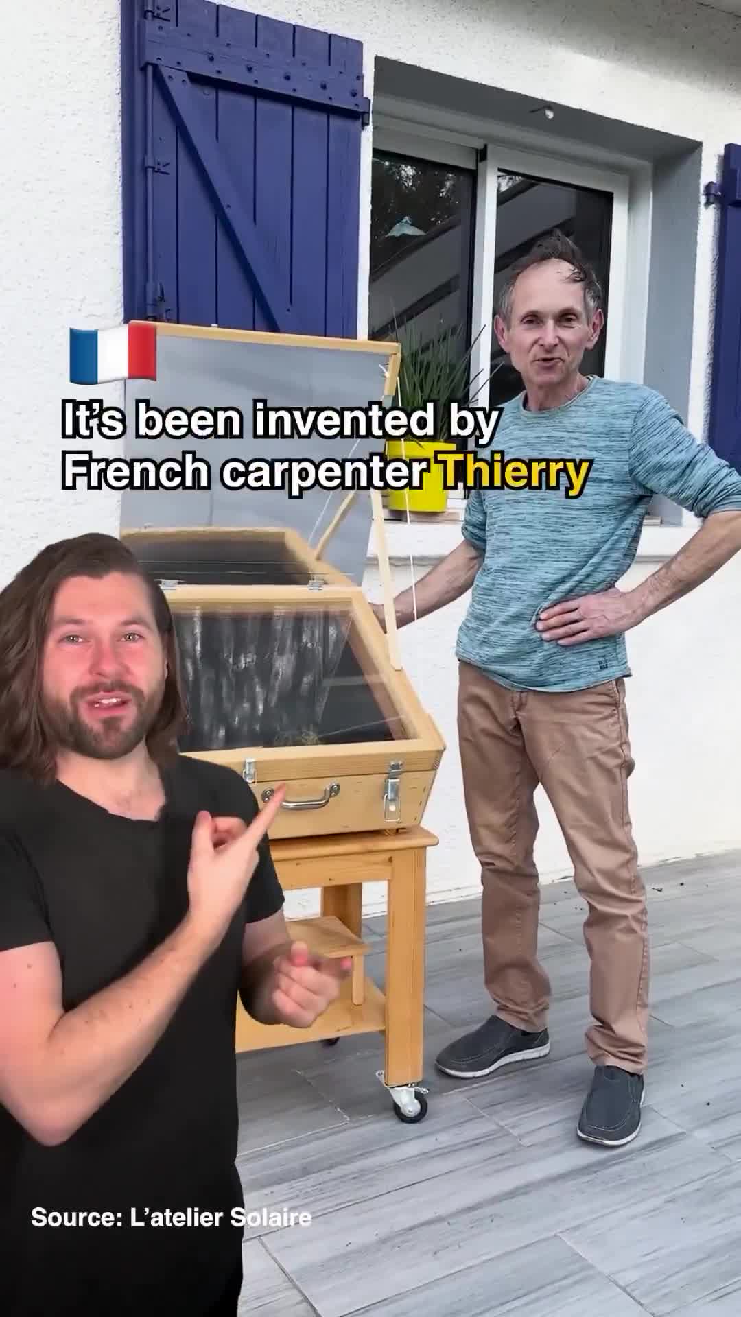 🇫🇷SOLAR BBQ: THE SUN COOKS, YOU JUST STAND THERE LOOKING IMPRESSIVE  In a move that screams genius meets backyard dad energy, a French carpenter has built a barbecue that runs entirely...