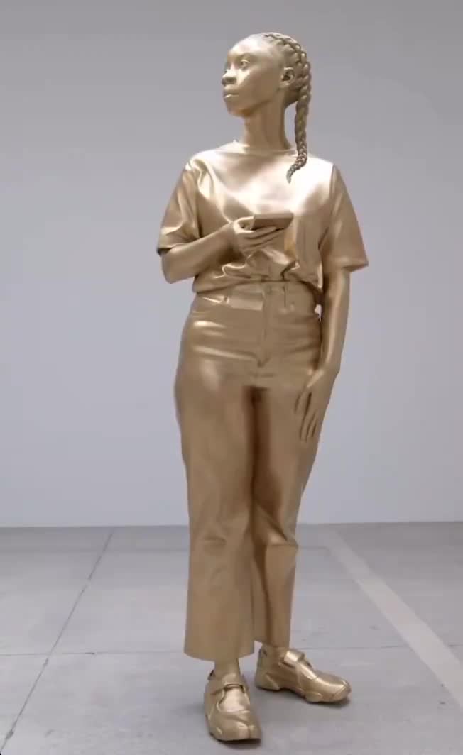 There is an entire exhibit in Manhattan with nothing in it besides 12ft bronze statues of random black people