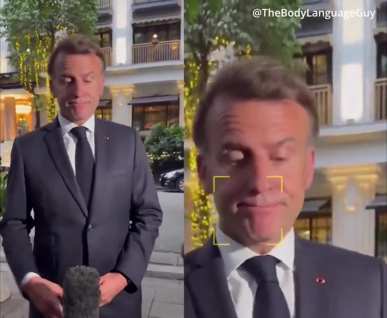 Watch French President Emmanuel Macron come out & try to defend cocaine on the train, finger pulling & getting slapped.  Not going well is it?  The WEF Lunatics are all finally crack...