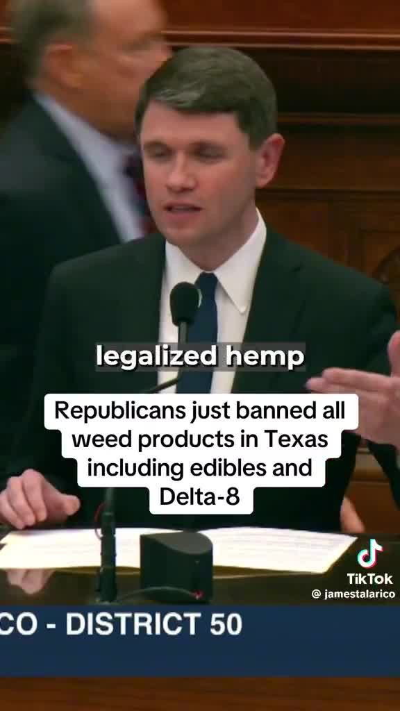 Texas is about to ban all THC products.   Clown world or common sense?