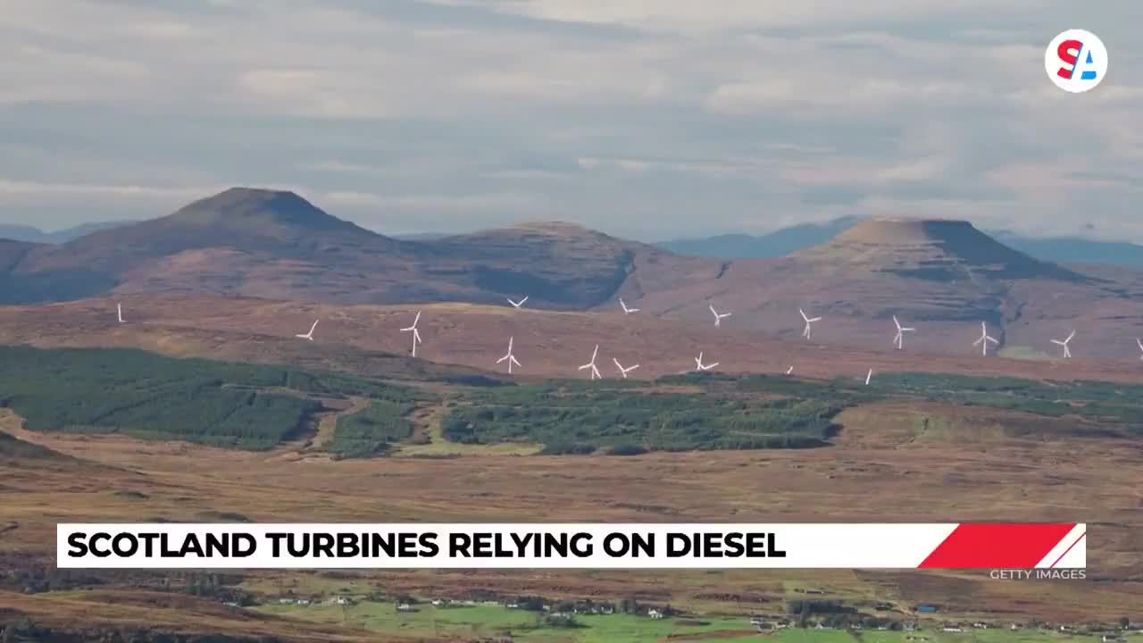 Diesel Generators powering wind turbine farms is peak level insanity.   What a scam.
