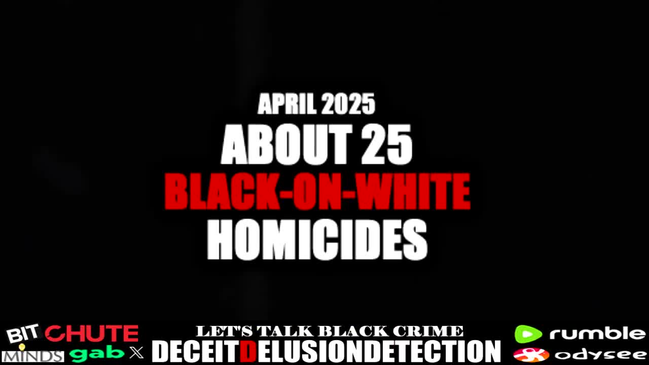 25 black-on-white homicides last month that got way less coverage than a white woman saying a slur: