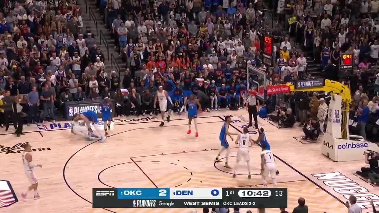 4-point play to kick off Game 6 for Jamal Murray 🎯  Thunder-Nuggets NOW on ESPN 🍿