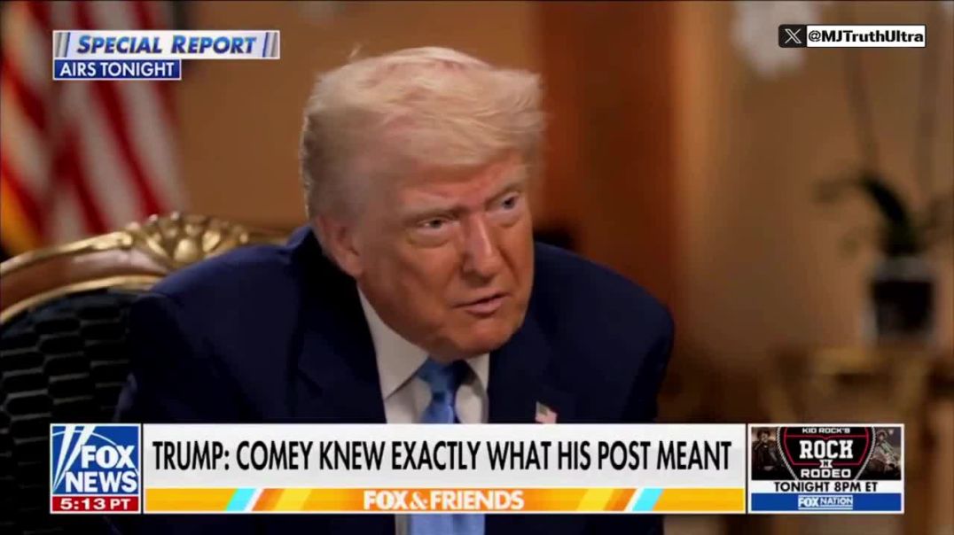 President Trump comments on James Comey’s call for his Assassination