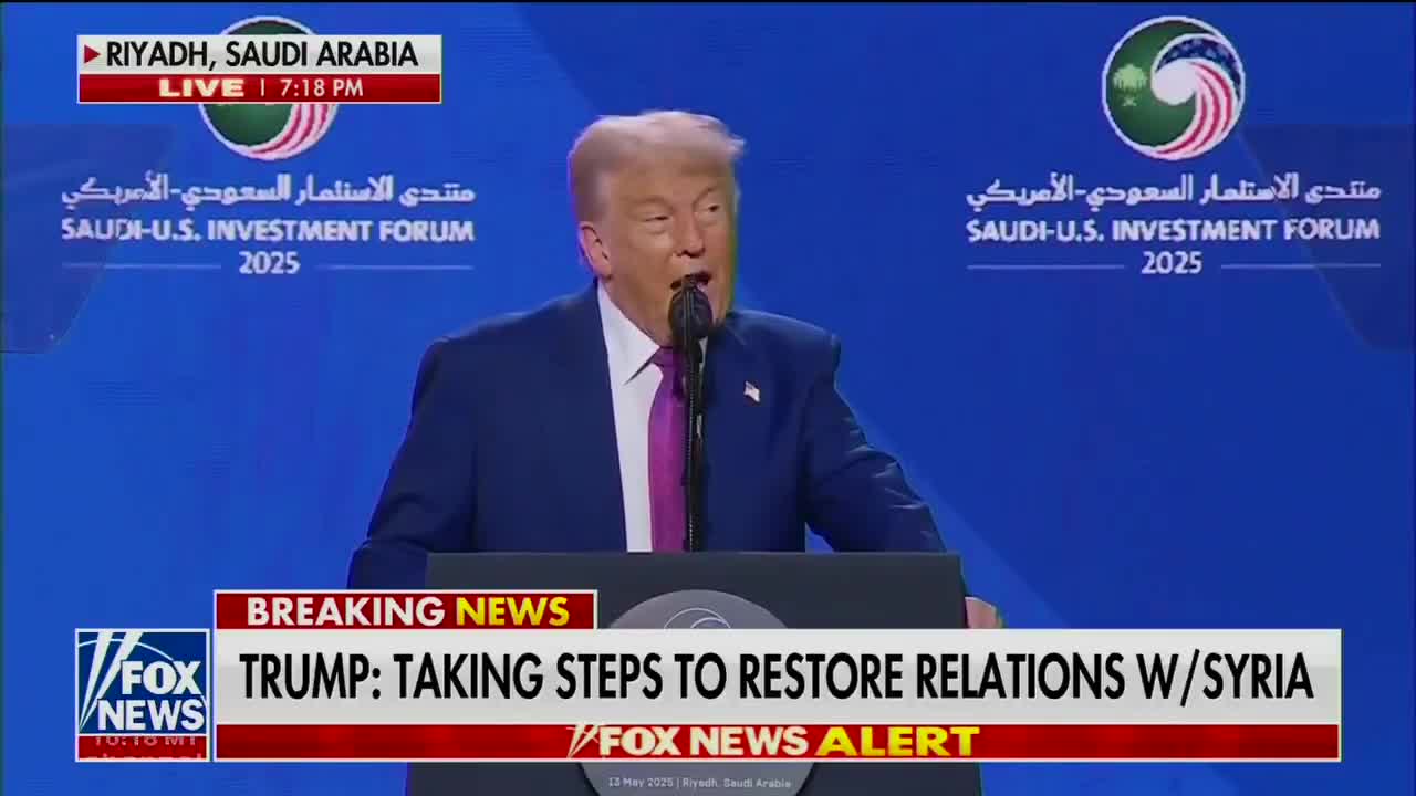 🚨BREAKING: President Trump says he will be pausing US sanctions on Syria to \