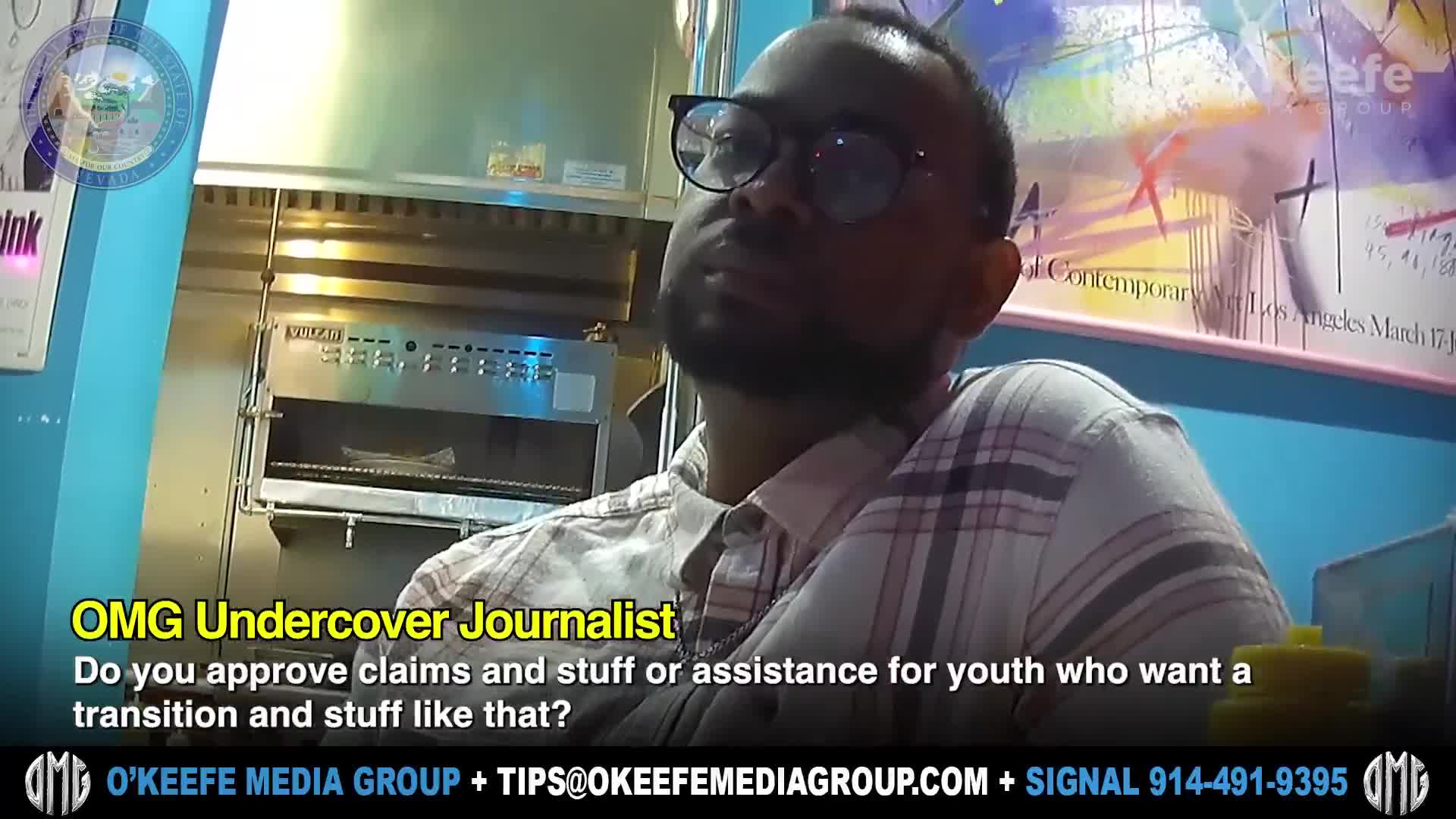 HOLY SHLIT  Nevada Department of Health and Human Services Staffer caught on @OKeefeMedia hidden camera explaining how he hides mutiIation and castration surgeries from parents and tricks Me...