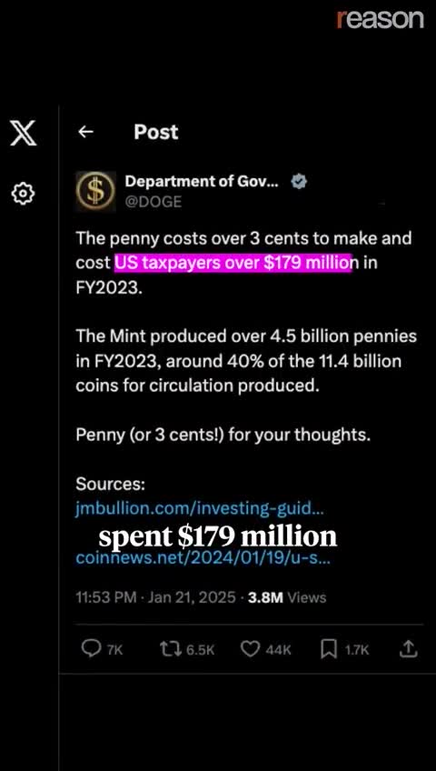 🇺🇸 WHY TRUMP KILLING THE PENNY JUST MAKES CENTS  The penny is finally on its way out.   The Treasury has made its last order, ending more than 230 years of production for a coin that c...