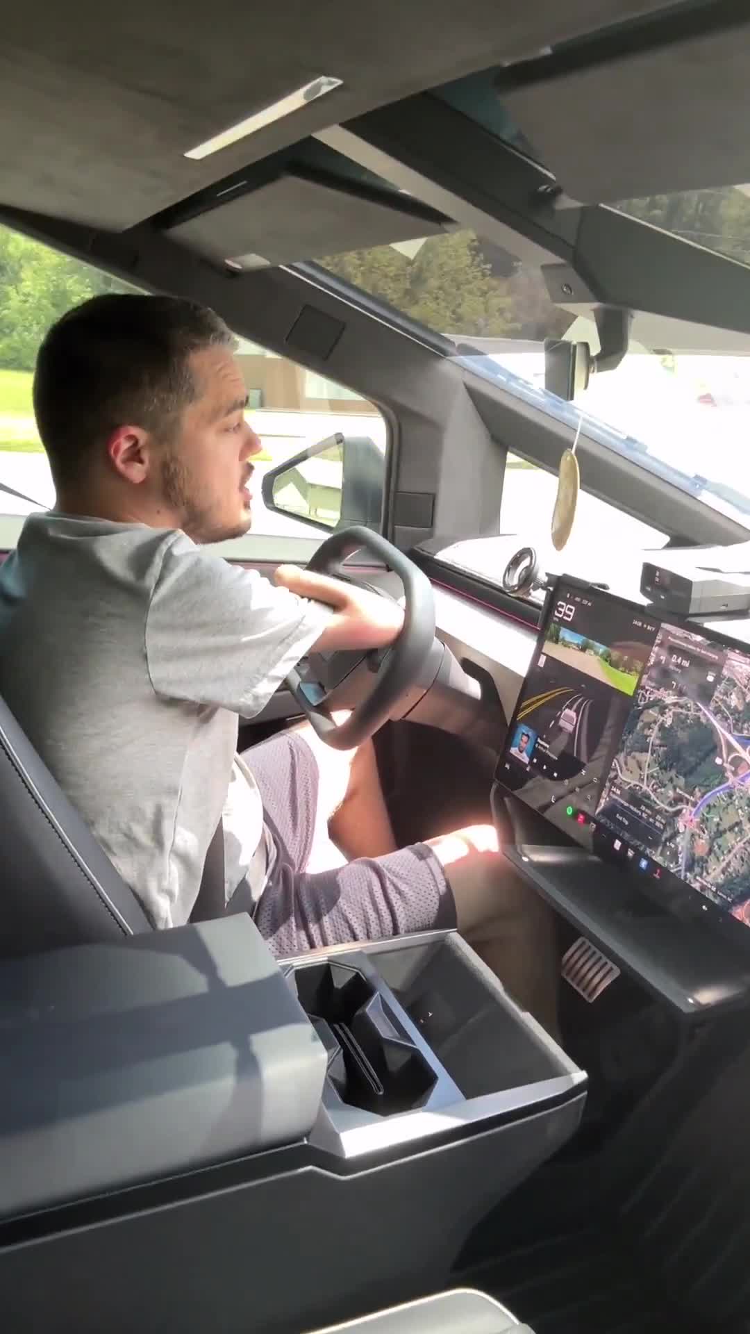 @Tesla Being born with no hands, FSD is a life changer, thank you! #tesla #TSLA #Cybertruck