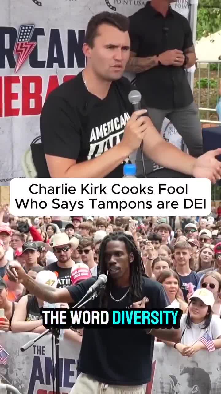 This has to be the DUMBEST liberal that Charlie Kirk has ever debated…   👀