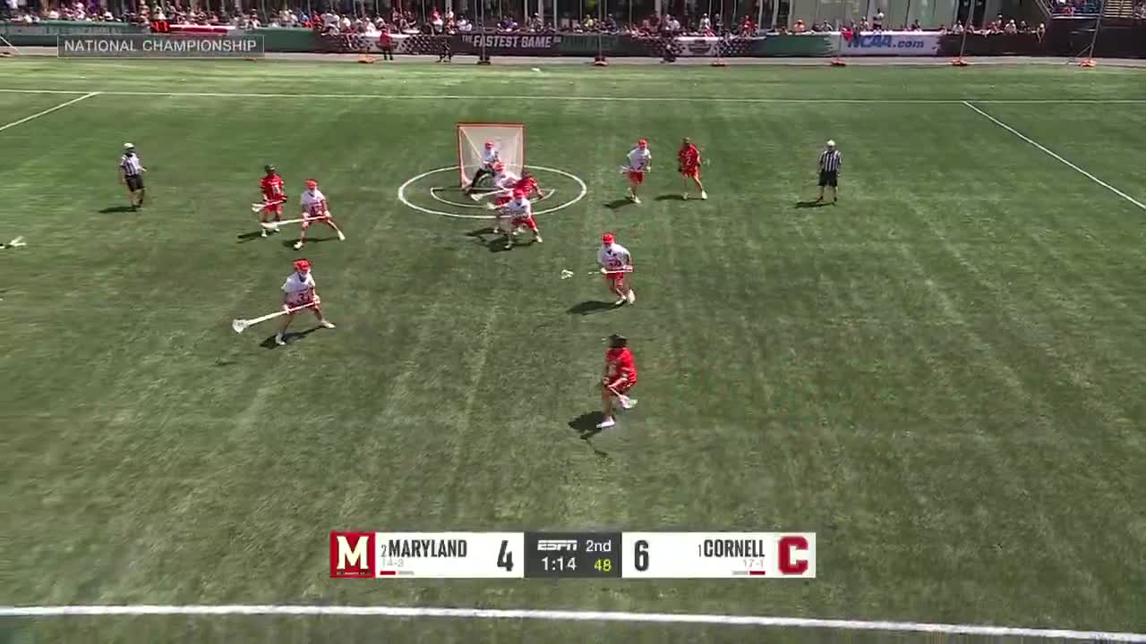 The Terps are back within one 💪   Cornell and Maryland are going back-and-forth in the men's National Championship game ‼️   Catch the second half on ESPN/ESPN+ 📺