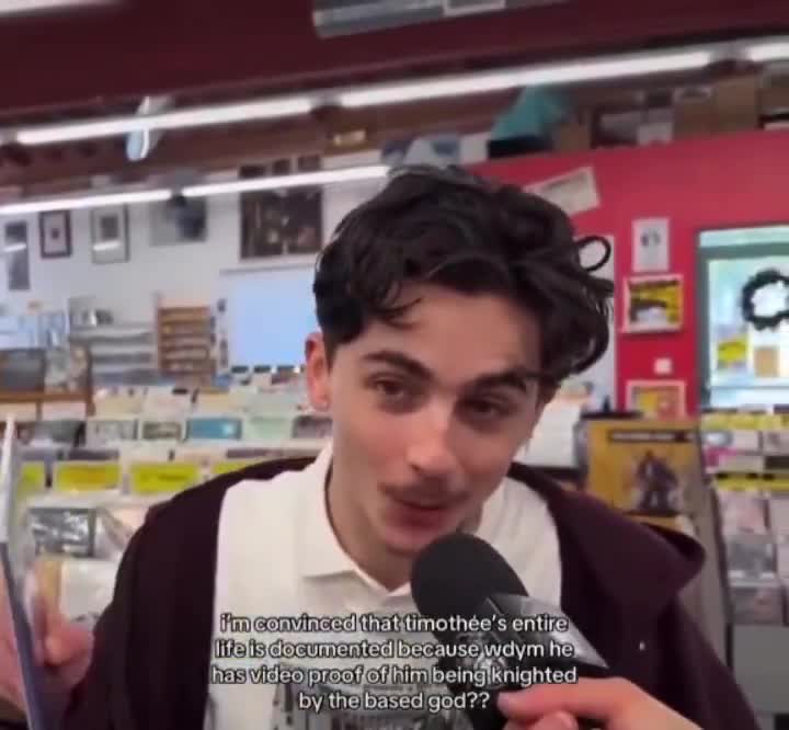 Timothée Chalamet says that being knighted by Lil B at a concert in 2012 was the reason he has an acting career