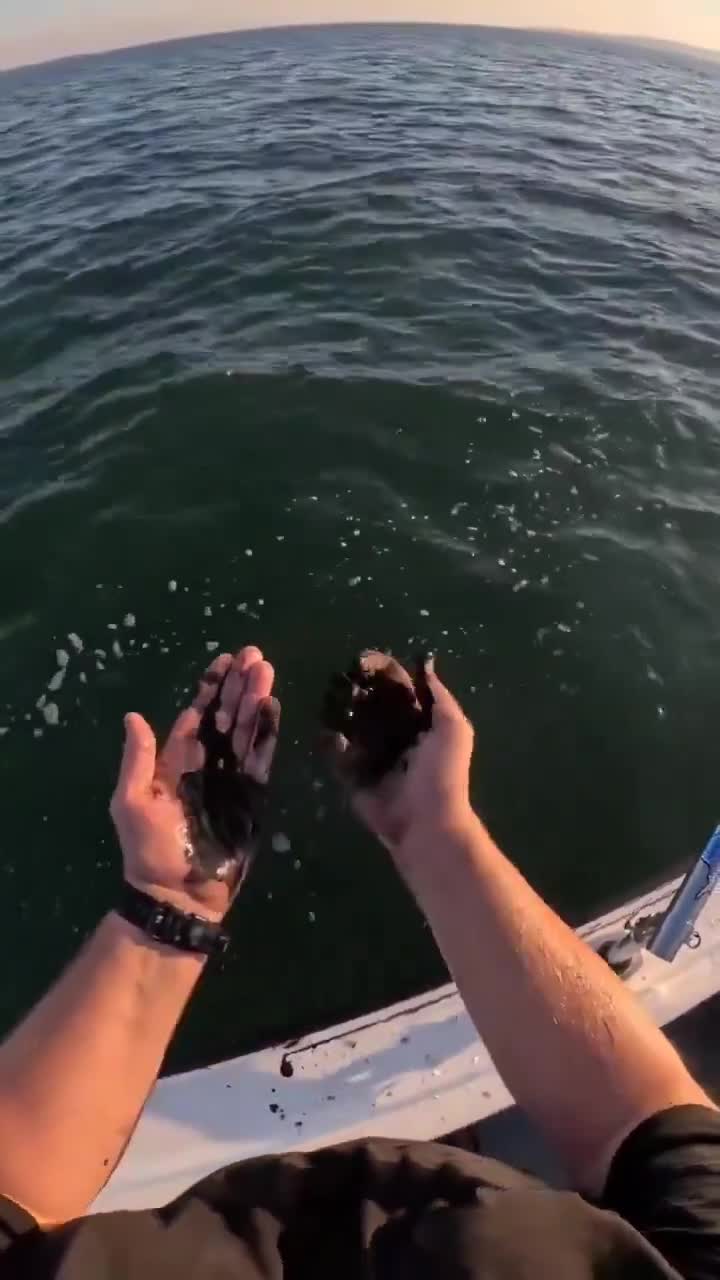 Guy rubbed squid ink on himself and showed the results after nearly a week 😬
