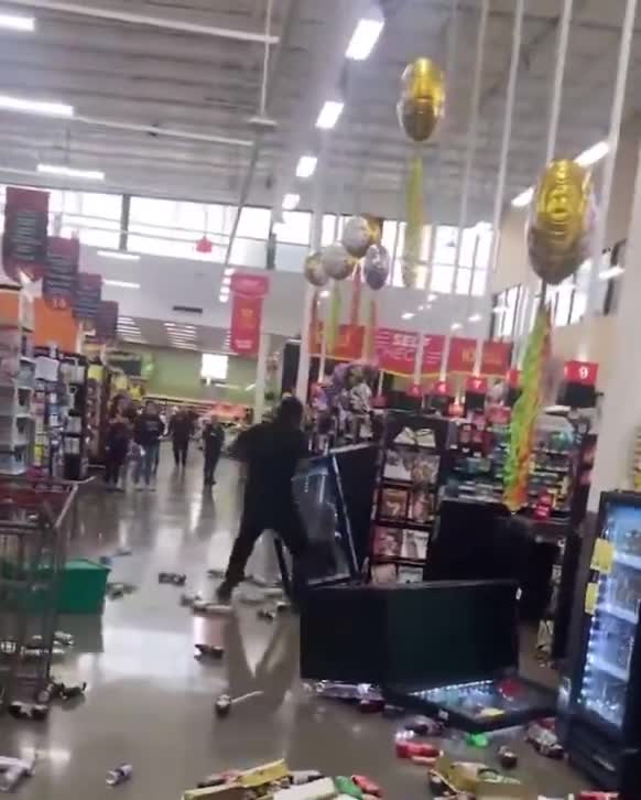 Mostly peaceful grocery shopping…