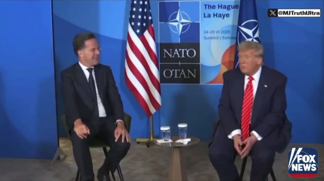 🤣🤣😂  The Secretary General of NATO Mark Rutte refers to President Trump as “Daddy” for breaking up the fighting between Iran and Israel