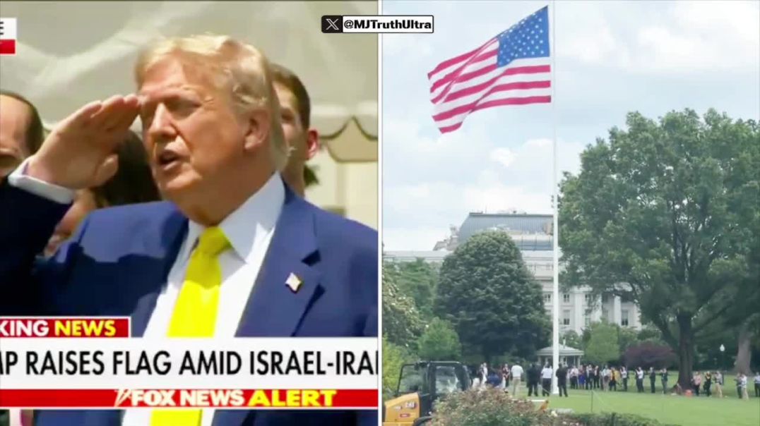 President Trump installed two YUGE 88’ Flags on the North and South lawn today. And paid for it out of his own pocket.