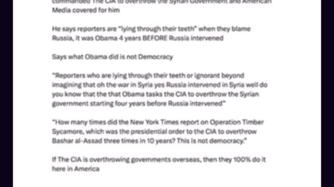 President Trump now seems to be openly undermining his own DNI, Tulsi Gabbard..