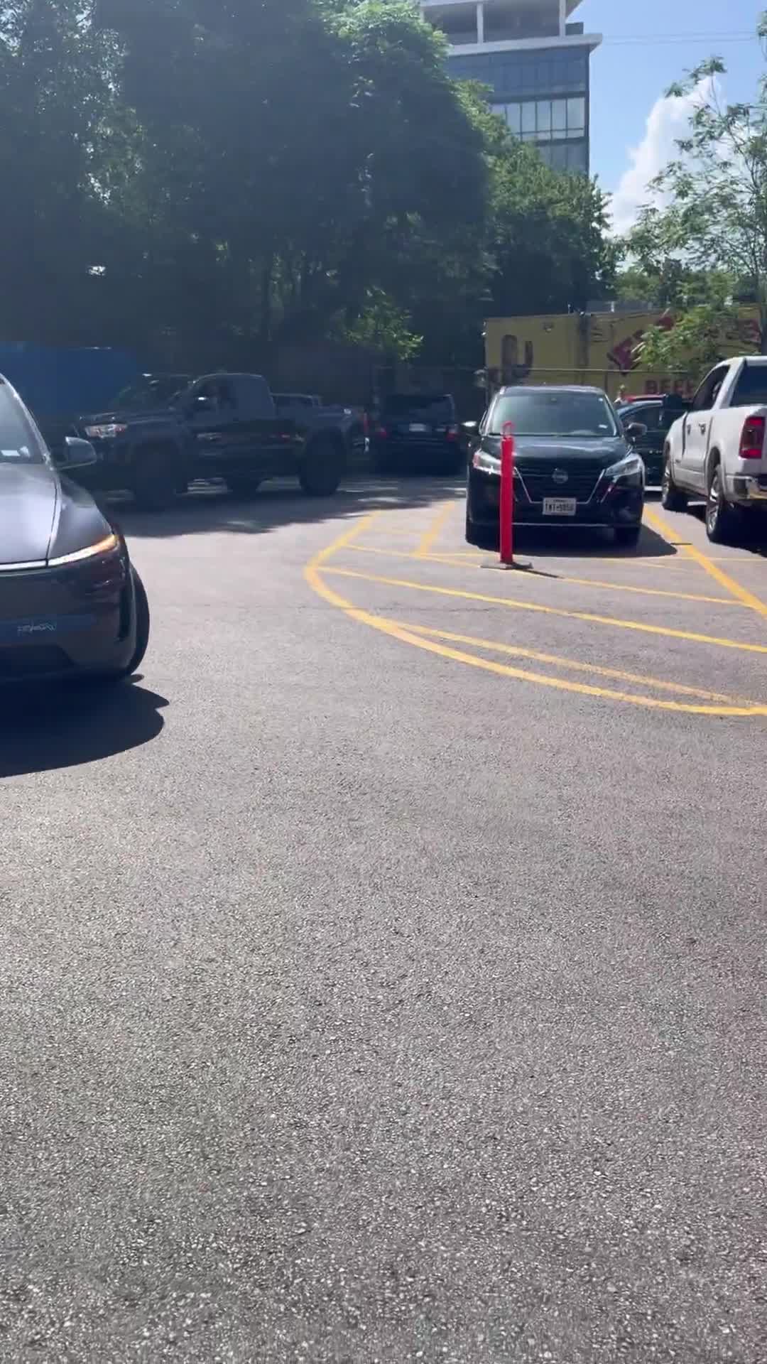 Terry Black's parking lot exit