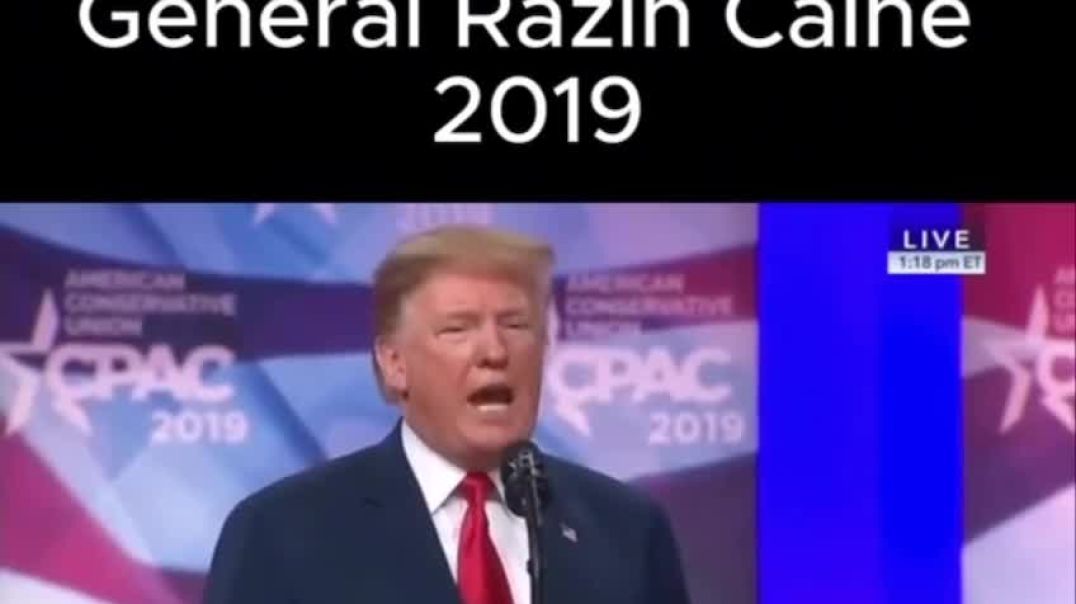 Trump talks about General Razin Caine… 🫡