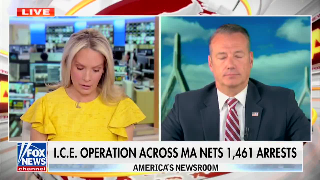 Acting ICE Director Todd Lyons announces largest immigration enforcement operation yet, 'Operation Patriot', which resulted in 1,461 illegals arrested in Massachusetts and the Greater Boston...