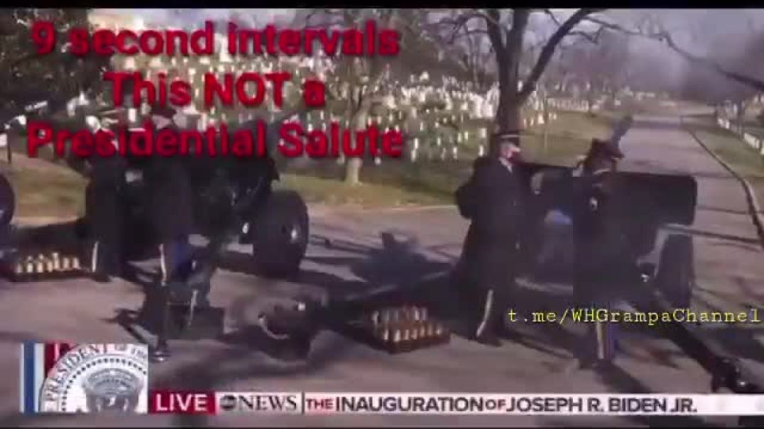 Just a reminder that on Inauguration Day in 2021, Biden got a gun salute reserved for funerals, or visiting foreign dignitaries.