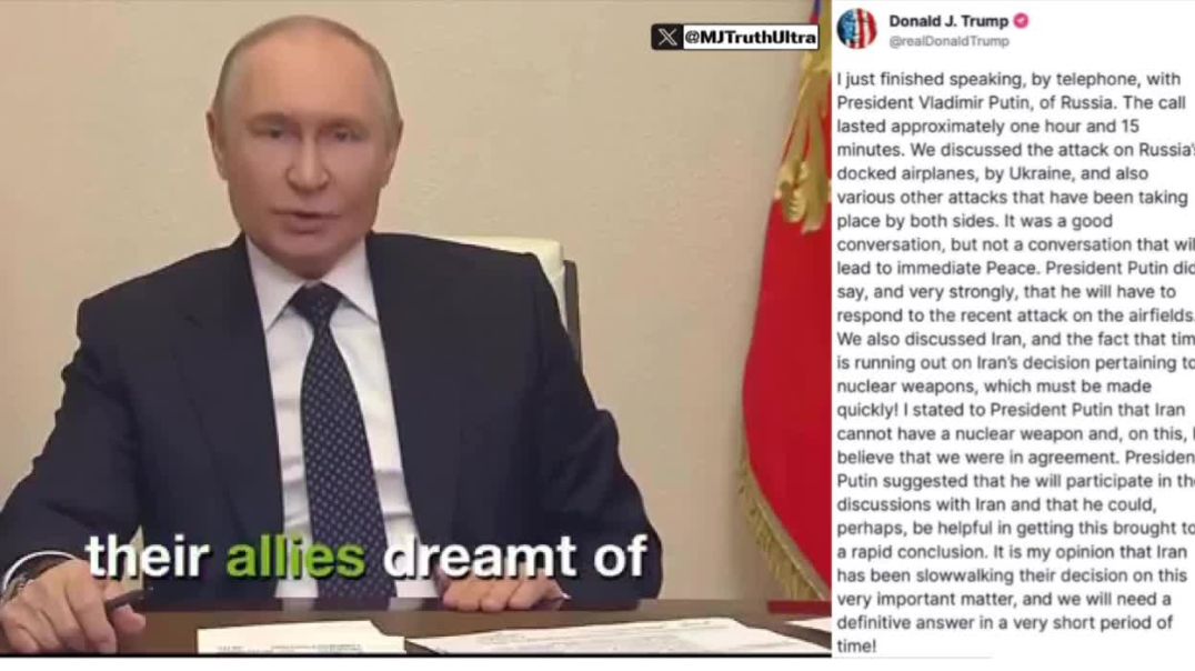Oh boy…  Putin Declares Zelensky's Government Illegitimate, Labels It a Terrorist Organization, Claims It Seized Power Through a Coup, and Questions Peace Prospects Amid Ongoing Attacks