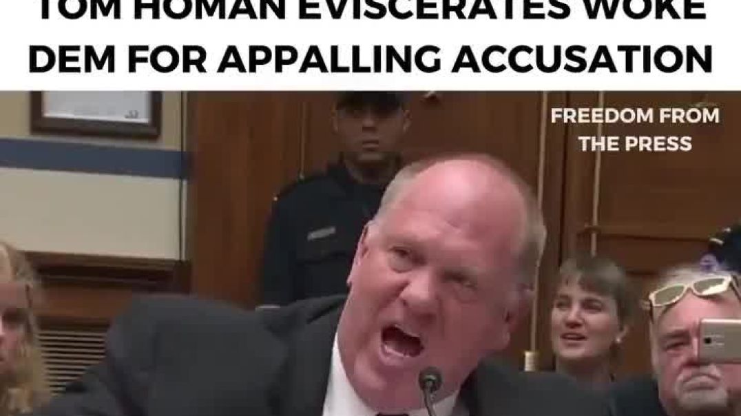👆🏻 Tom Homan spitting mad 👉🏻 your comments are disgusting!