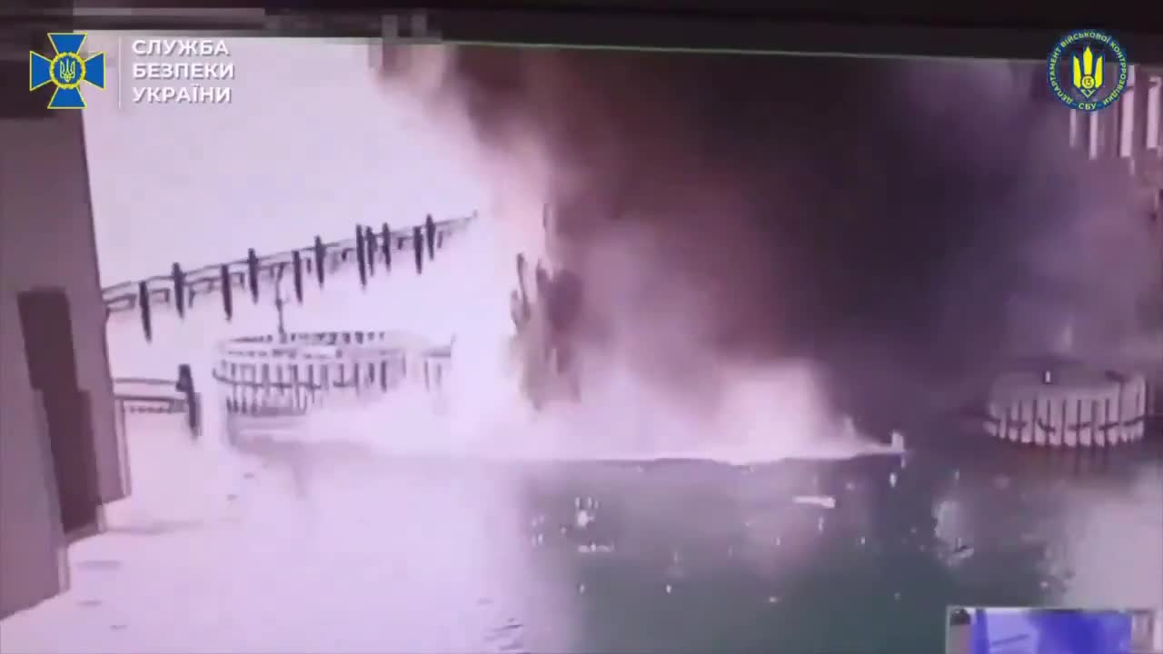 NATO Strikes Again! BREAKING: For the third time, Ukraine’s Security Service blew up the Crimean Bridge—this time underwater.  The operation took months. Underwater supports were badly d...