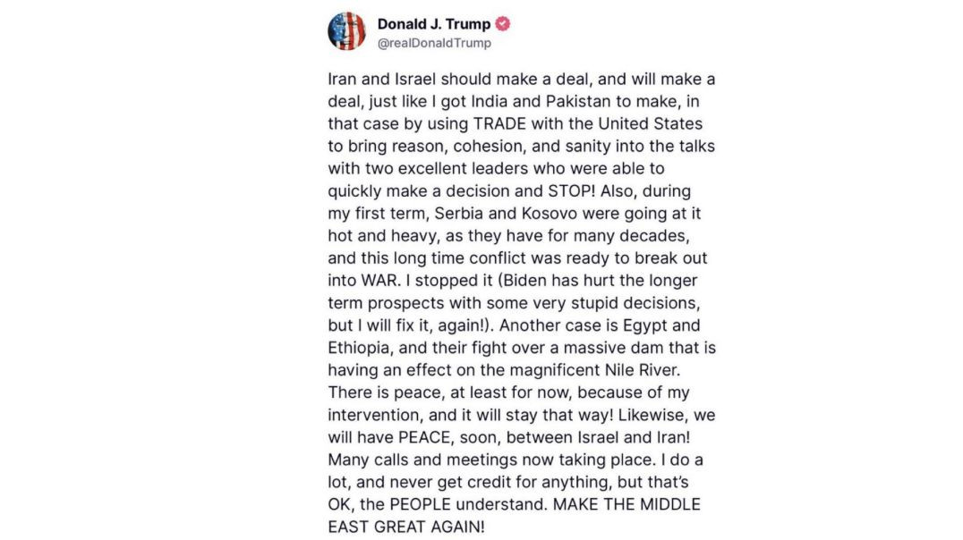 (Gay) Senator Lindsey Graham on Iran: “…I would urge President Trump to go all in to make sure that when this operation is over, there's nothing left standing in Iran regarding their nuclear prog