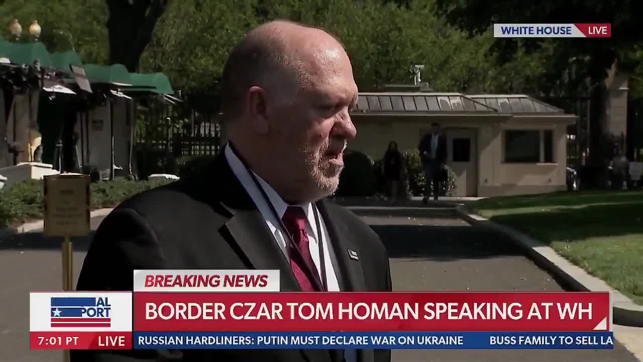 Border Czar Tom Homan: “It's illegal to knowingly hire an illegal alien... We're going to continue doing worksite enforcement operations, even on farms and hotels.”