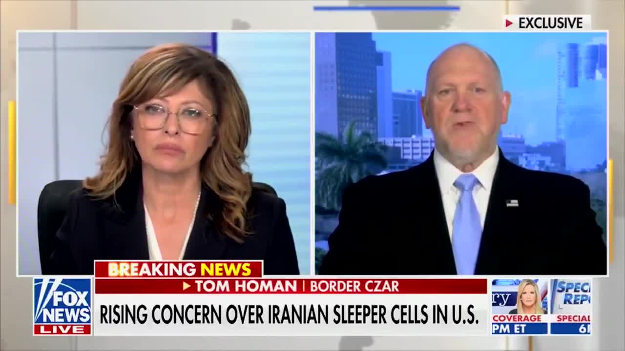 Border Czar Tom Homan: “Under Joe Biden, there was 1,272 nationals of Iran released into the country