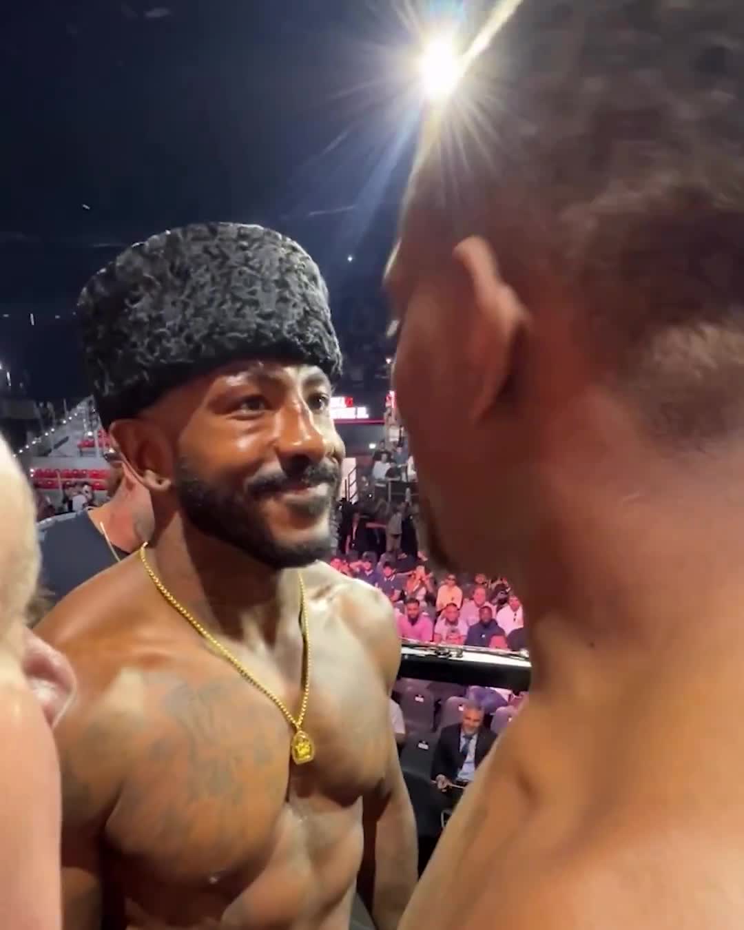 Jamahal Hill made a promise to Khalil Rountree Jr. during their final face-off 😳   Watch #UFCBaku tomorrow at 3 ET on ABC and ESPN+ 🍿   (🎥 @danawhite)