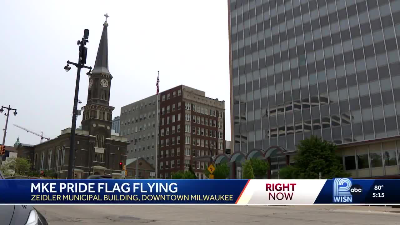 Cavalier Johnson, the Democrat Mayor of Milwaukee, Wisconsin, held a pride flag raising ceremony to fly the pride flag over City Hall.  Another Democrat-run city flying the groomer flag at g...