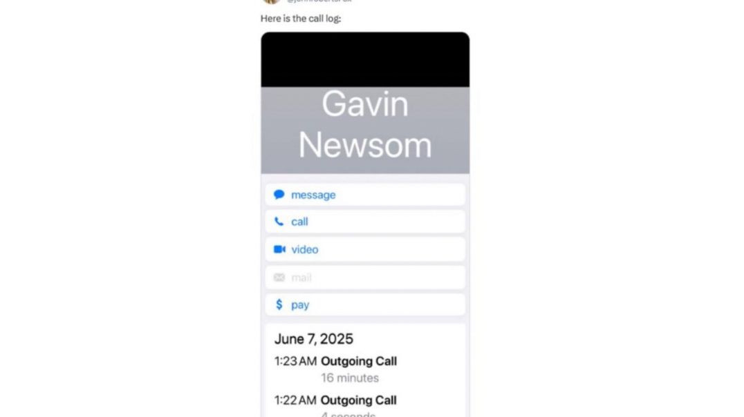 🚨 Trump shows proof of phone call between him and Gavin Newsom after Gavin Newsom lied and said  there was not a call between them!