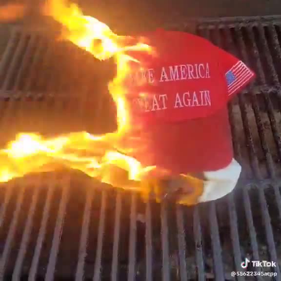 AMERICANS ARE BURNING THEIR MAGA MERCH   They feel Trump betrayed MAGA for Israel.