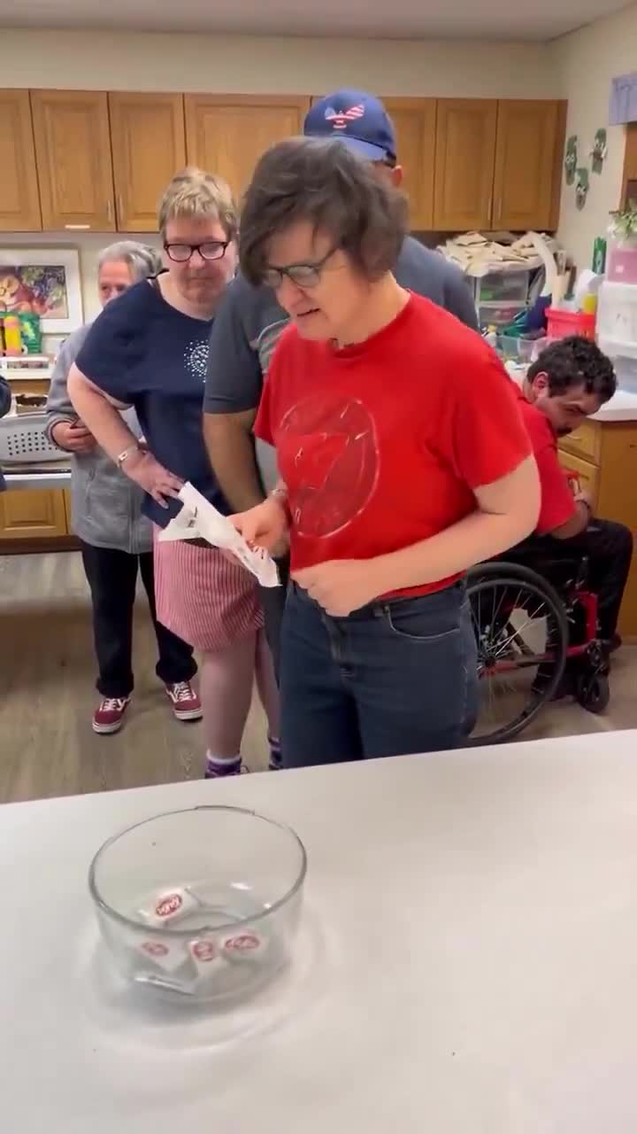 Candy salad event at a special needs home. The ending tho 😭