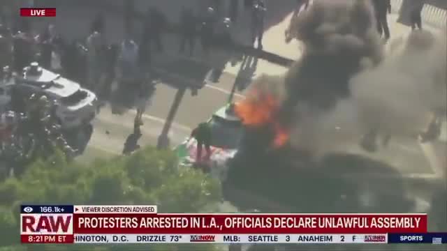 California Governor Gavin Newsom and Los Angeles Mayor Karen Bass say they have the situation under control.  The current situation: