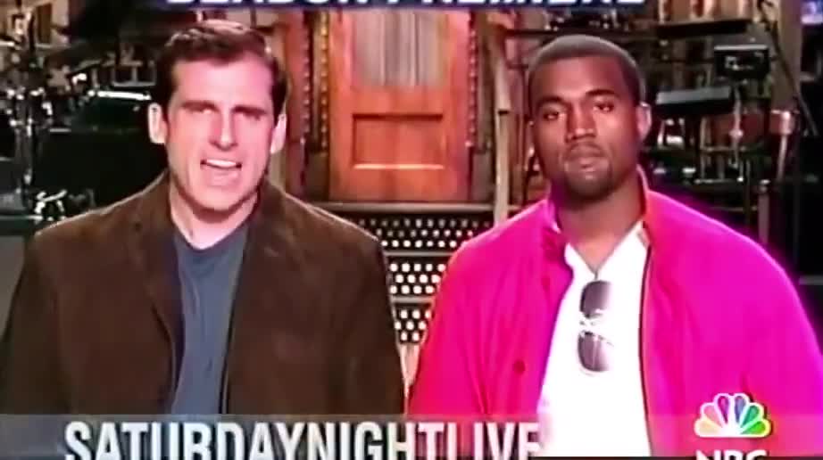 Steve Carell and Ye (fka Kanye) on SNL together in 2005 😂