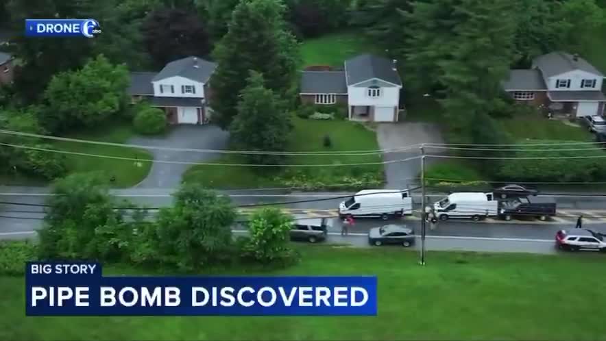 🚨Police just found a pipe b*mb at the home of an anti-Trump protester who was arrested at a “no kings” protest in PA while heavily armed