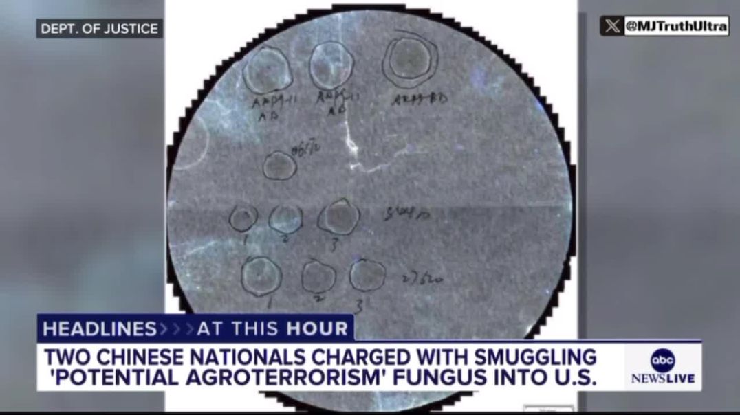 🚨 CCP Funded Chinese Nationals Busted Smuggling ‘Crop-Destroying Super Fungus’ into U.S. in a Plot to Destroy our Food Supply
