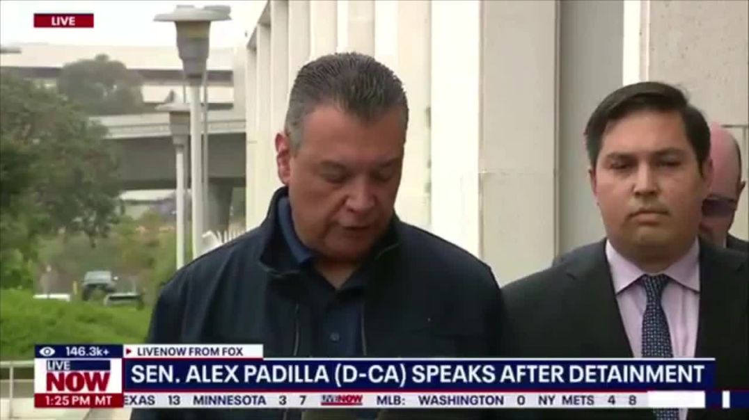 Dem Senator Alex Padilla cries on National Television after being arrested…