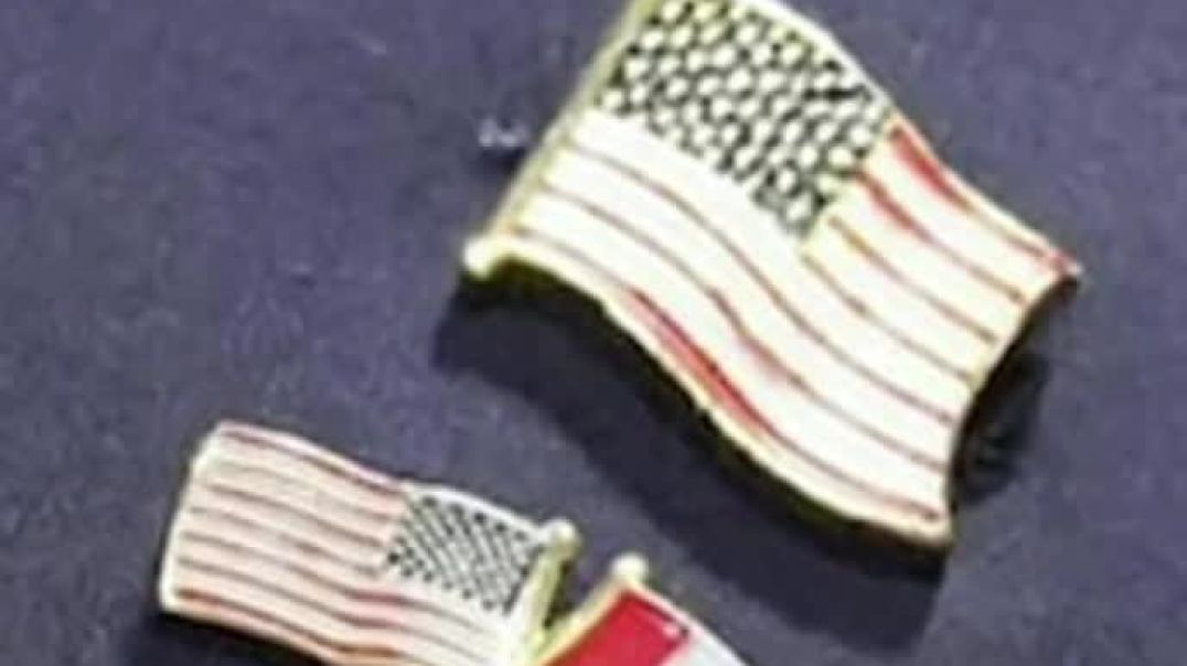 I saw this yesterday and I dismissed it… Now, I’m not so sure what to make of it. Any guesses?  President Trump at the G7 was wearing a lapel pin on his jacket, with interwoven flags US/Canada.
