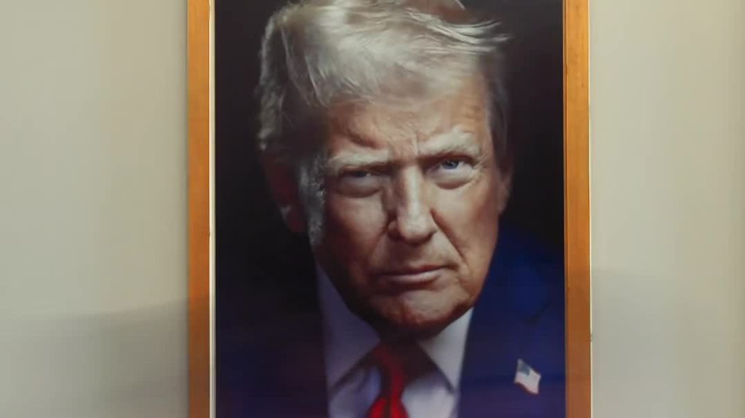 🔥Check out the new official Trump portrait that just dropped.