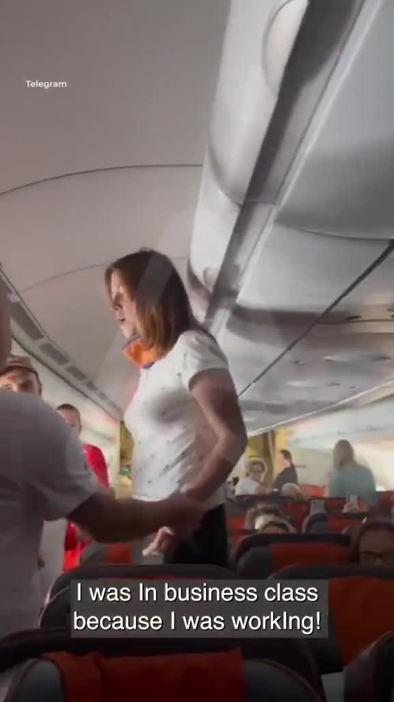 “I’m in pain in my butt & pain in my tits”  Lady has to be restrained after yet another freak out on a plane.  Something is making people go crazy when on board planes - it keeps o...