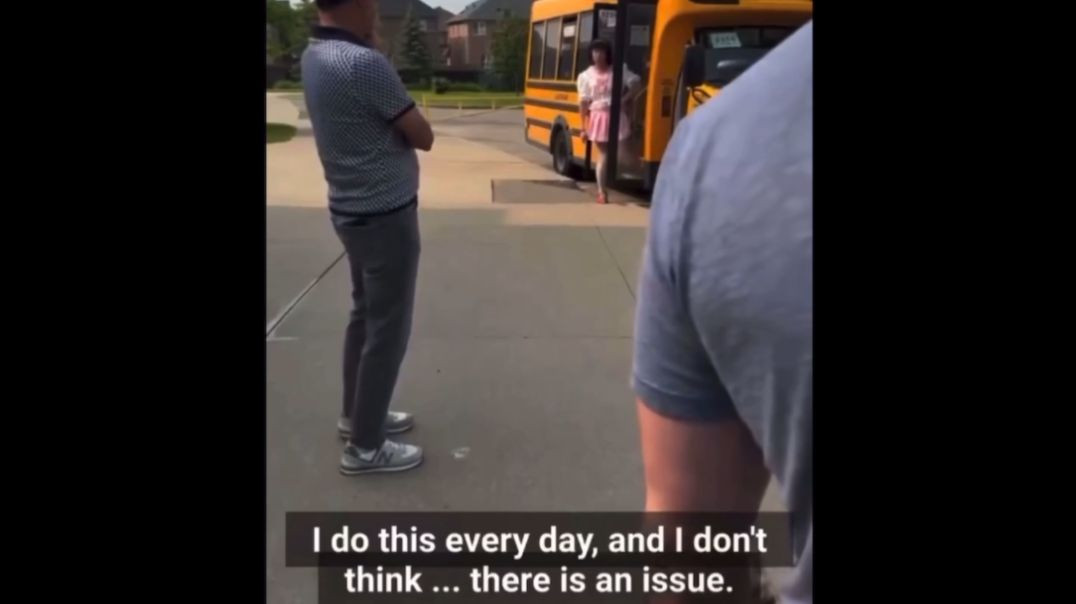 A male Toronto school bus driver has been fired after showing up to work wearing a pink, schoolgirl outfit and displaying a sign reading “Lolita’s Line”