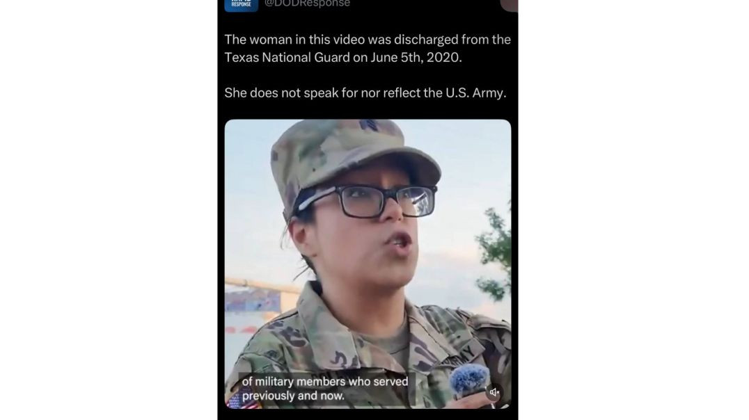 Dammmmmm…  A woman in uniform went viral for speaking out against the ICE Raids and the DoD brought the receipts