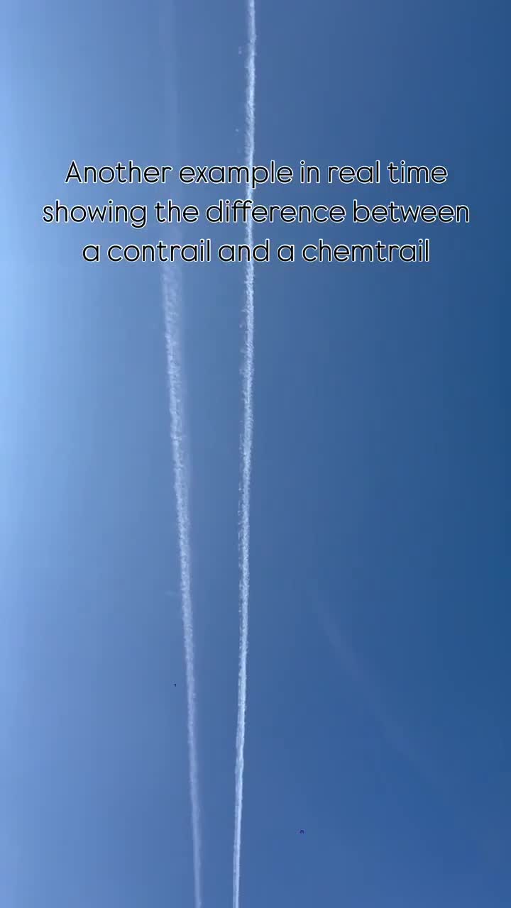 Spot the difference.  See all those white wispy lingering particles?  Apparently it’s to fight Climate Change - of course it’s not however.