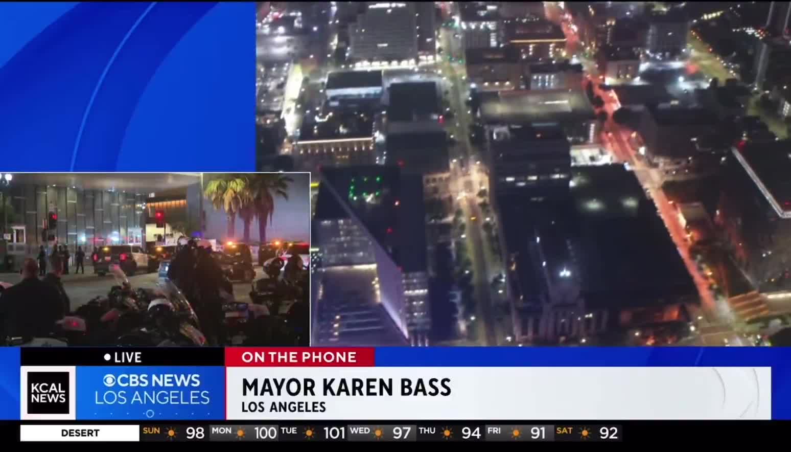 “You haven’t seen massive violence take place” -  LA mayor Karen Bass   Don’t believe your lying eyes.